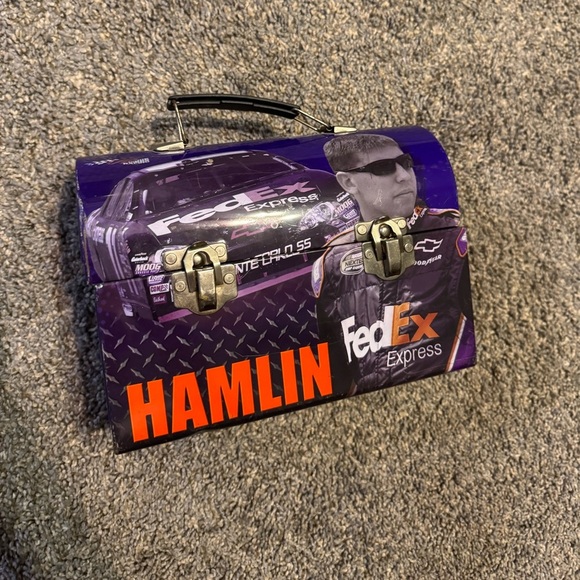 Denny Hamlin #11 FedEx Freight metal lunchbox vintage metal - Picture 2 of 7